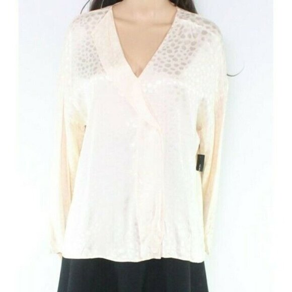 Alfani V-neck Long Sleeves Blouse Women's.  Size Small.  New With Tags $79 - Picture 1 of 12